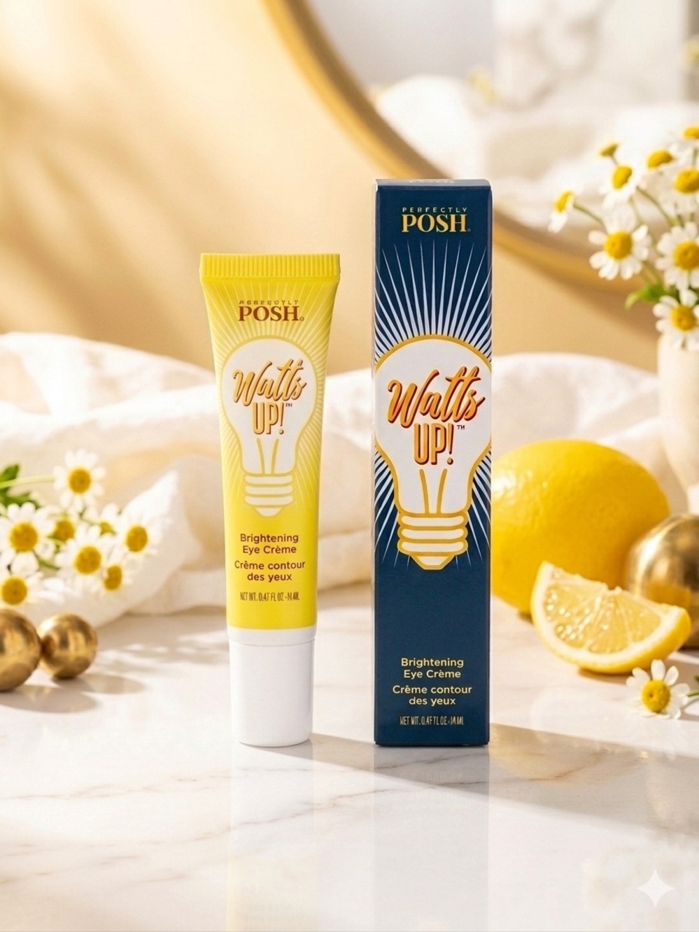 Perfectly Posh Watts Up! Vegan Brightening Eye Crème.